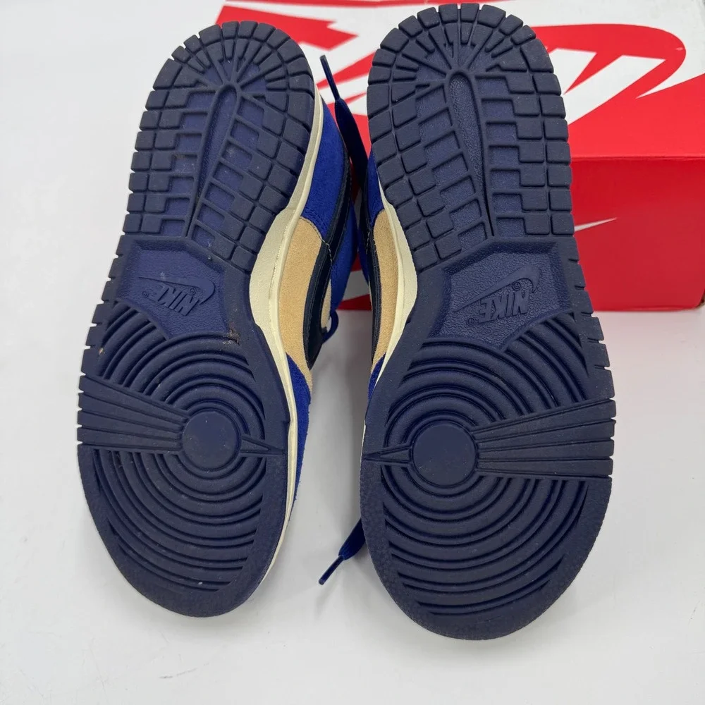 Nike Dunk‎ Low LX Deep Royal Blue Dark Obsidian Suede Sneakers Shoes DV741-400